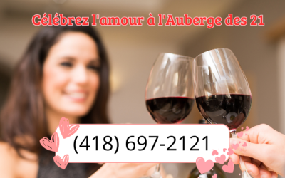 Menu romantique de la Saint-Valentin à l’Auberge des 21 | Saveurs locales et amour