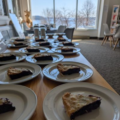 Tartelettes aux bleuets sauvages proposées à La Baie au Saguenay